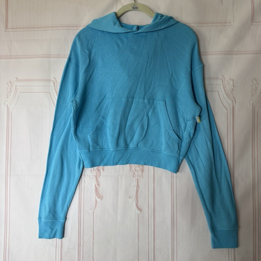 SKIMS French Terry Modal Light Hoodie Cyan Women's Size XS NWOT $88